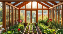 wooden greenhouse kits selection