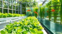 aquaponics greenhouse fish plants