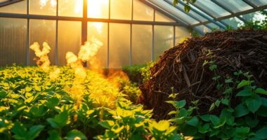 compost powered greenhouse heating