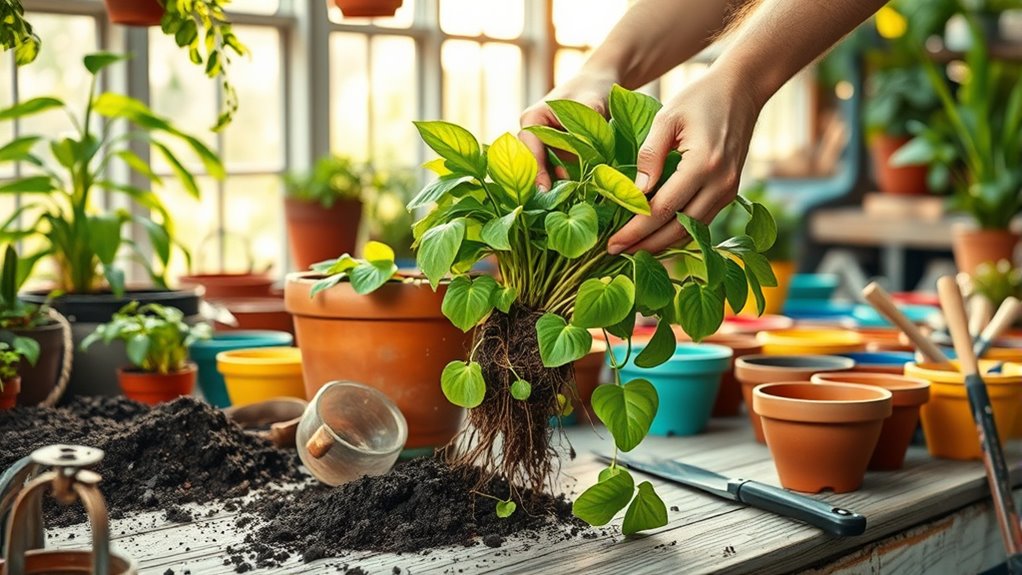 container planting and replanting
