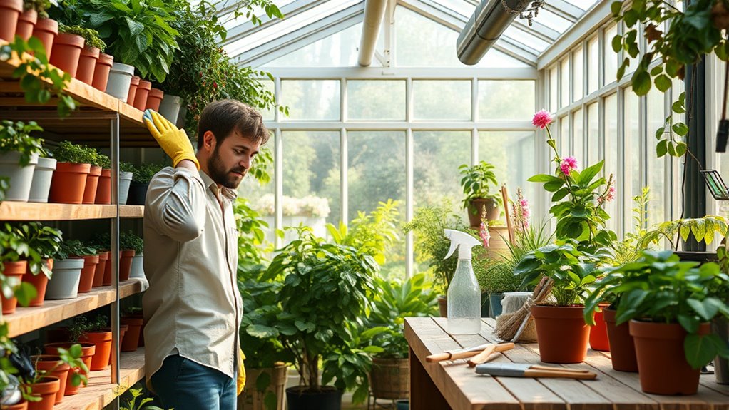 deep clean greenhouse effectively