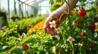 enhance greenhouse pollination techniques