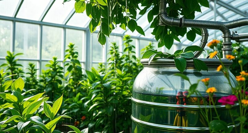 harvest rain for greenhouse
