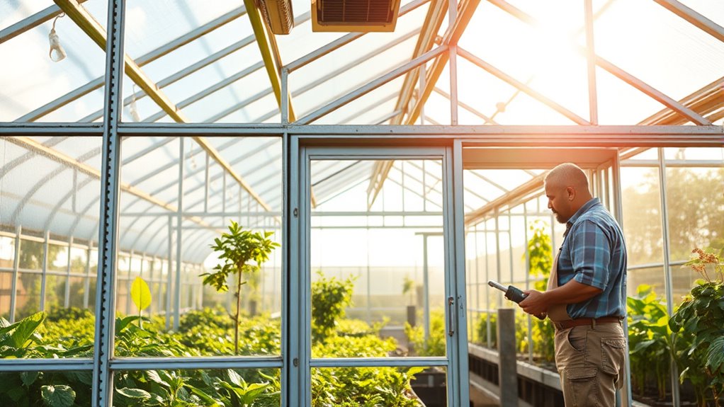 maintain and protect greenhouse structure