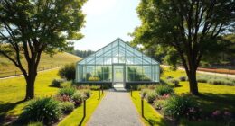 optimal greenhouse site orientation