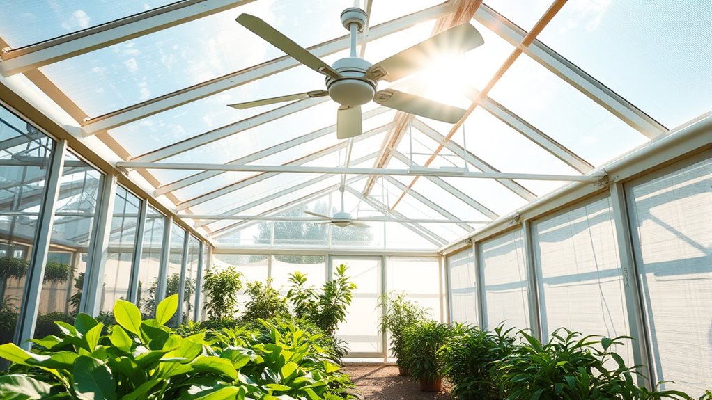 optimize greenhouse summer conditions