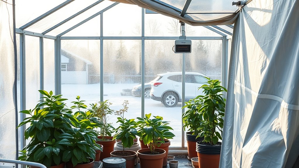 prepare greenhouse for winter