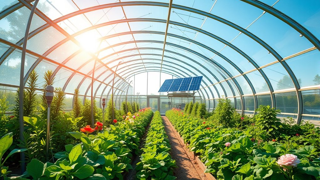 solar powered greenhouse design
