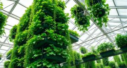 vertical greenhouse space optimization