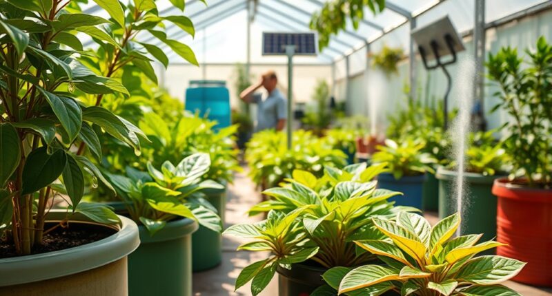 water conservation greenhouse methods