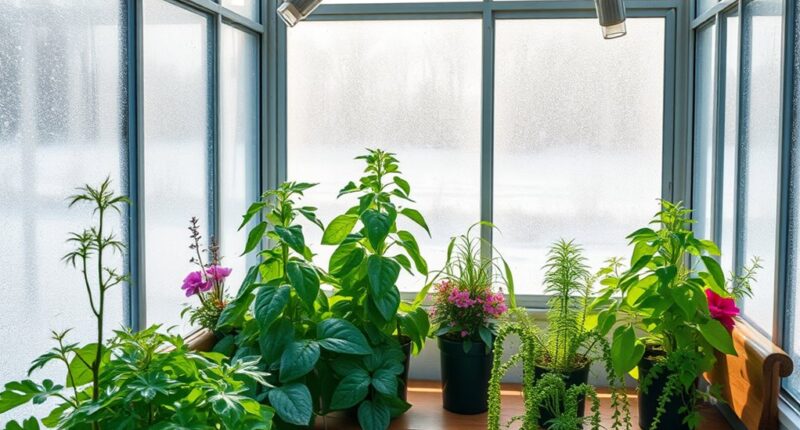 winter greenhouse cold gardening