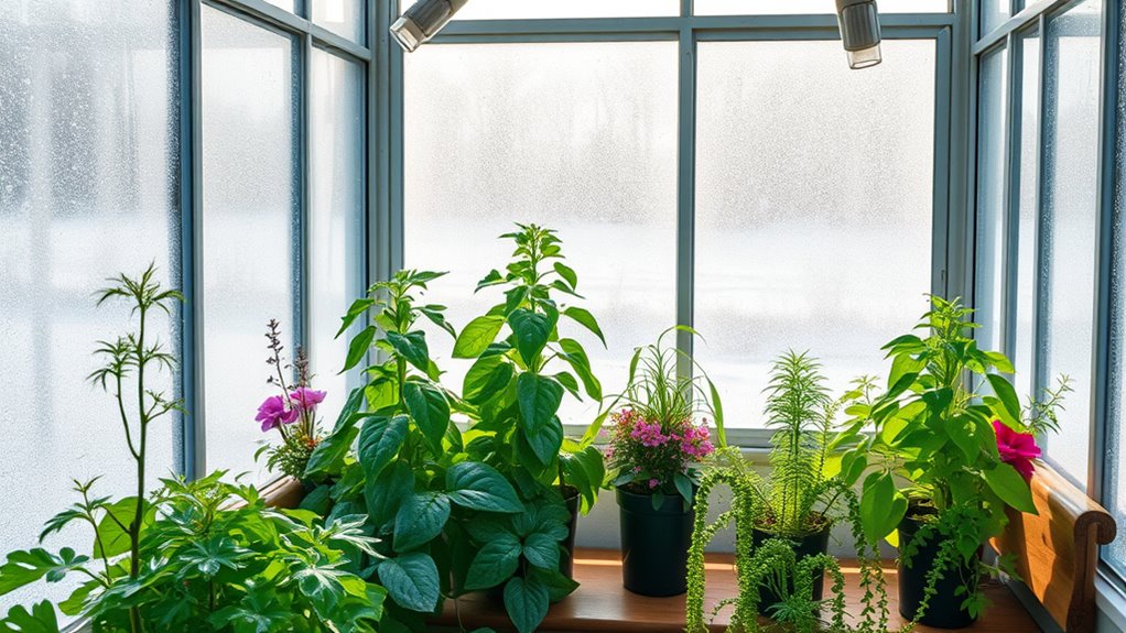 winter greenhouse cold gardening