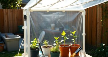 affordable greenhouse gardening setup