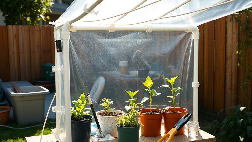 affordable greenhouse gardening setup