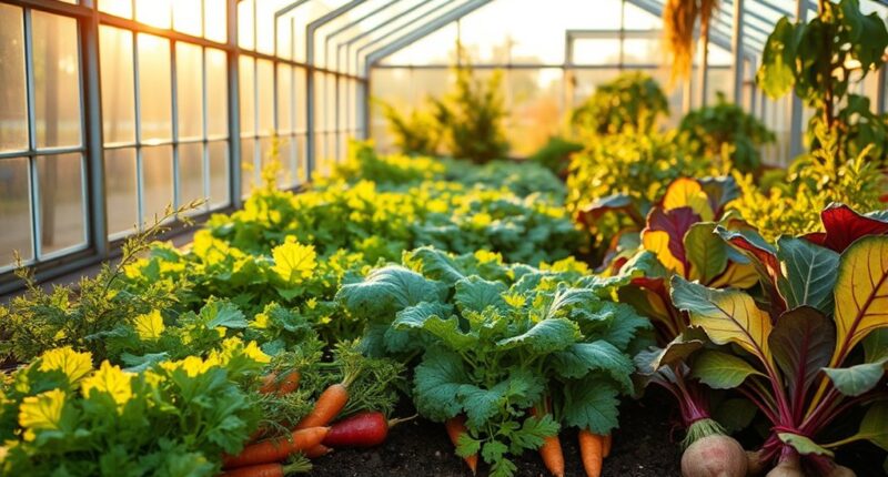 autumn greenhouse crop selection