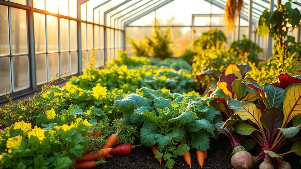 autumn greenhouse crop selection