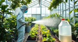 deep cleaning plant greenhouse