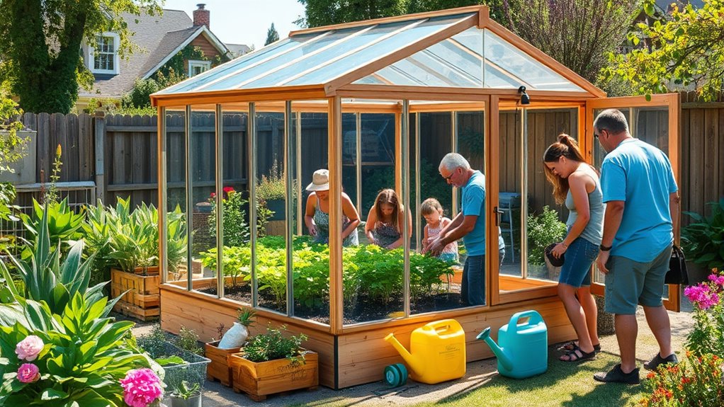 diy sustainable greenhouse construction