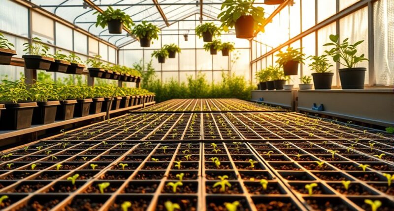 early greenhouse seed planting