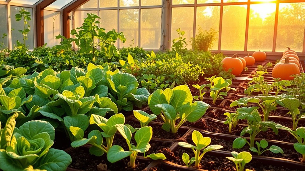 fall greenhouse companion planting