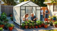 family friendly greenhouse building