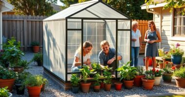 family friendly greenhouse building