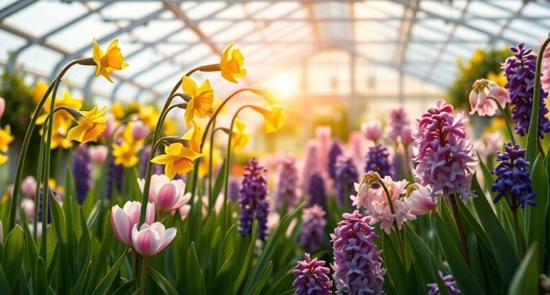 forcing bulbs in greenhouse