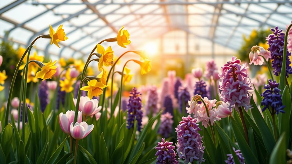 forcing bulbs in greenhouse
