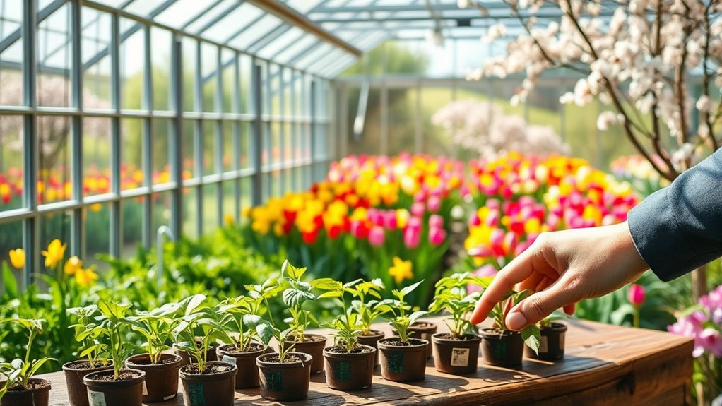 gradual outdoor plant transition