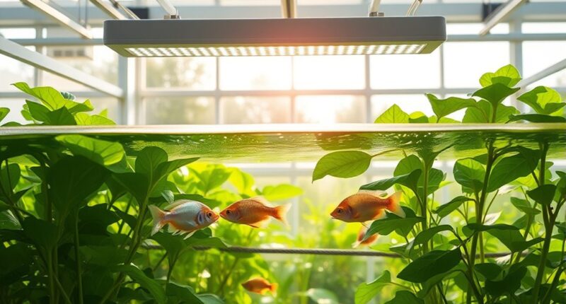 greenhouse aquaponics fish plants