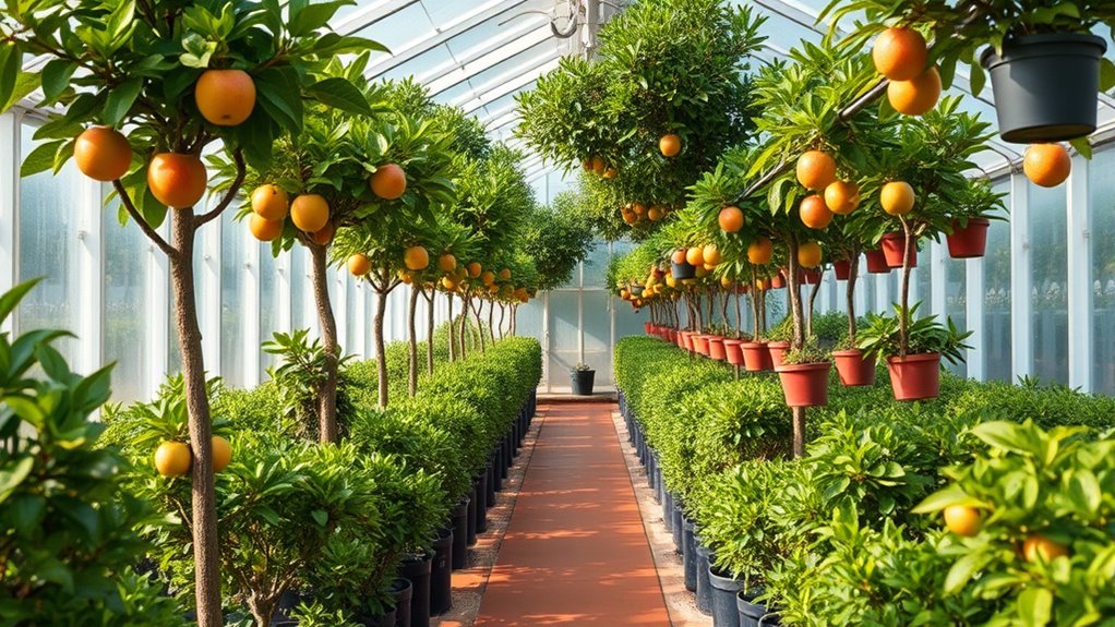greenhouse dwarf fruit cultivation