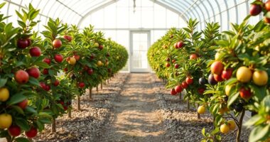 greenhouse dwarf orchard cultivation