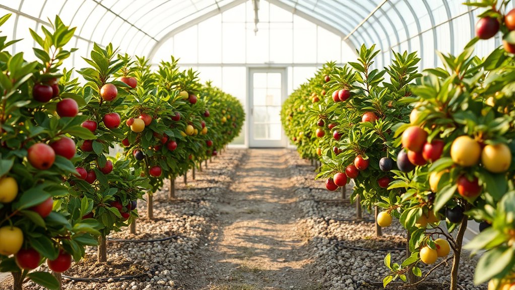 greenhouse dwarf orchard cultivation