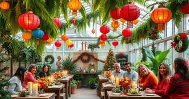 greenhouse holiday celebration ideas