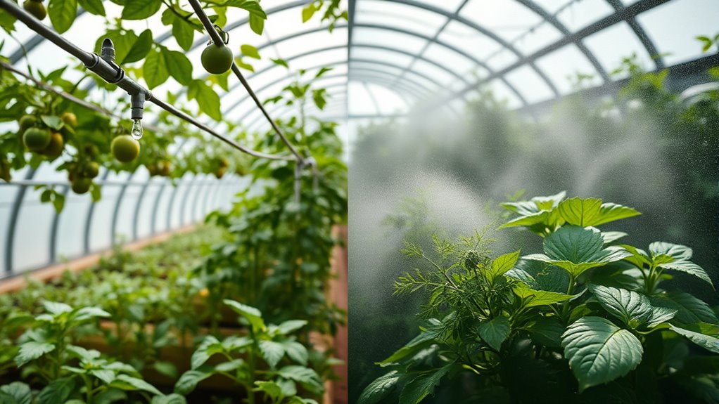 greenhouse irrigation system comparison