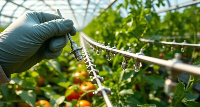 greenhouse irrigation system maintenance