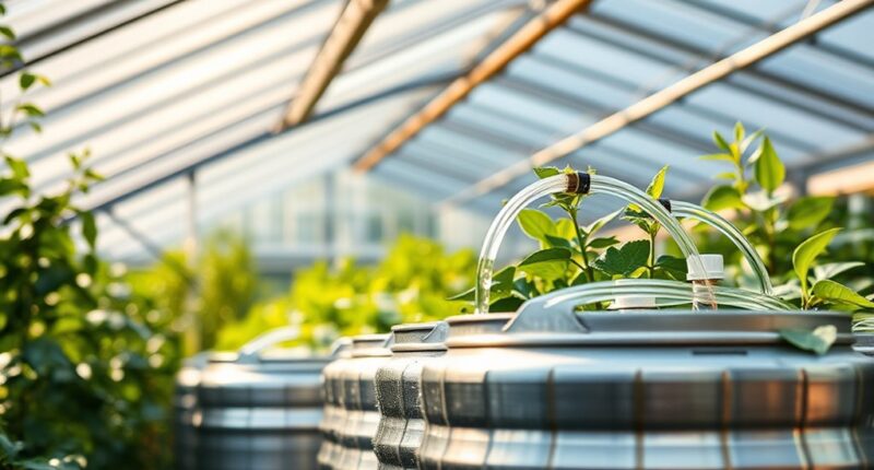 greenhouse rainwater collection techniques
