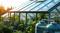 greenhouse rainwater solar integration