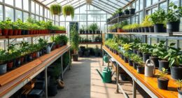 greenhouse storage and maintenance