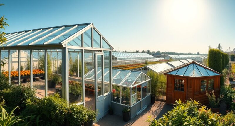 greenhouse types and materials