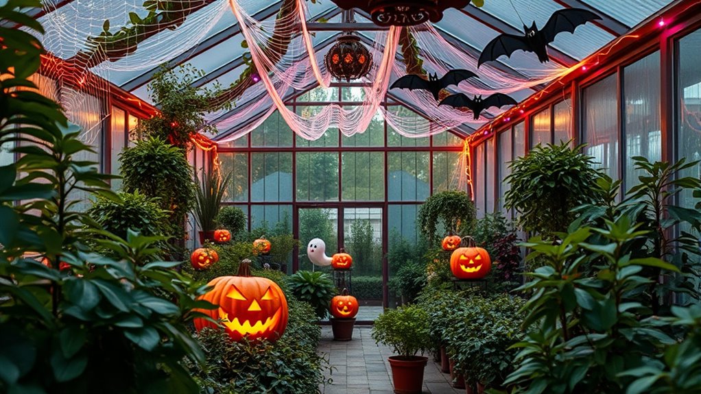 halloween greenhouse decoration ideas