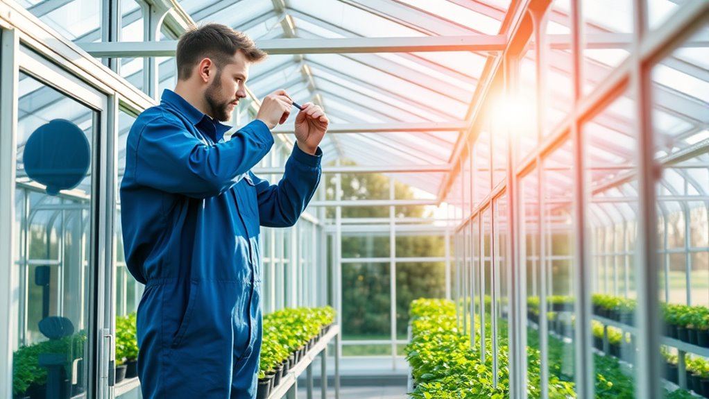 maintain greenhouse structure properly