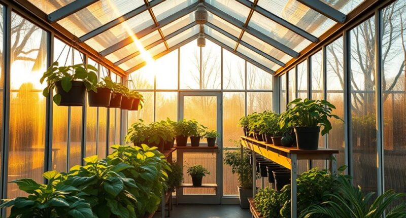 maximize greenhouse light efficiency