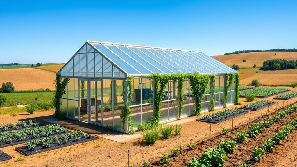 optimal greenhouse site and orientation