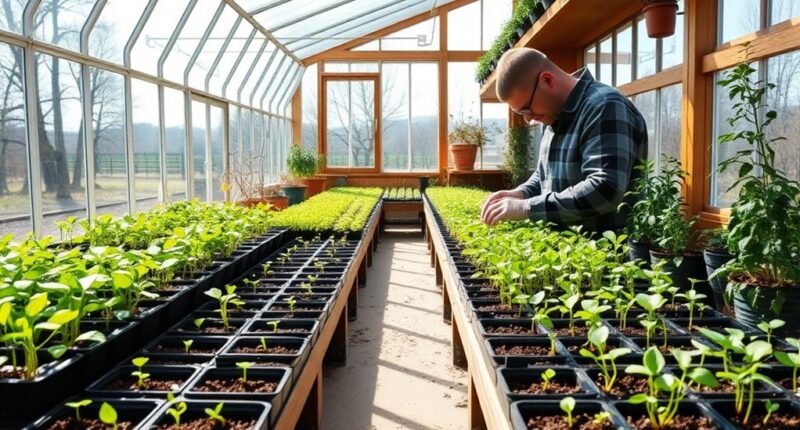 preparing greenhouse for spring