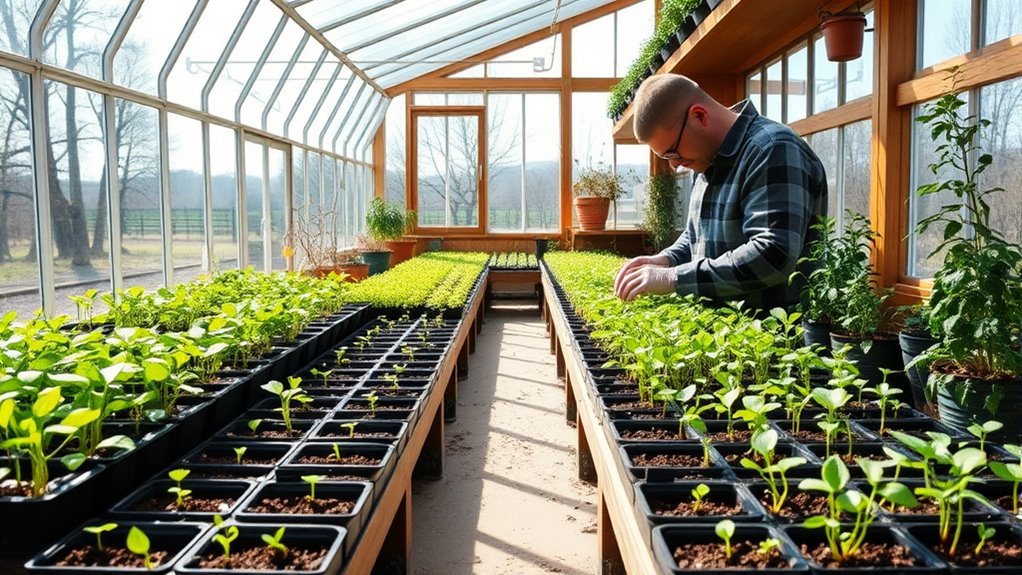 preparing greenhouse for spring