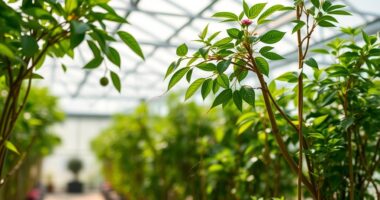 prune and train greenhouse plants