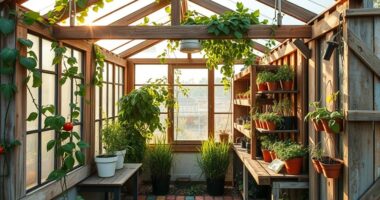 salvaged material greenhouse construction