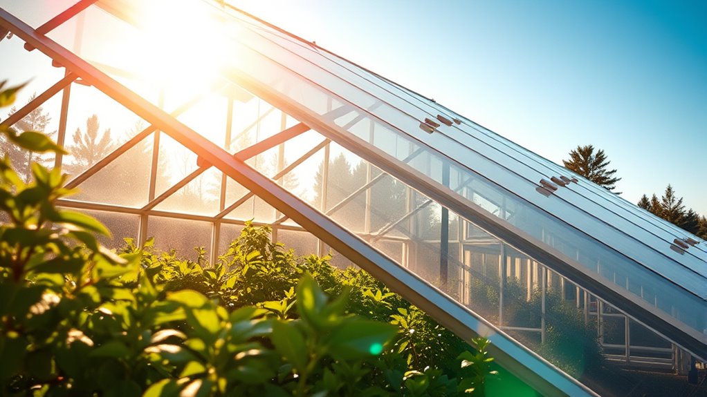 solar powered greenhouse heating