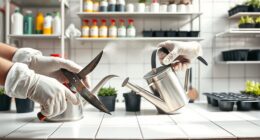 sterilize and store equipment